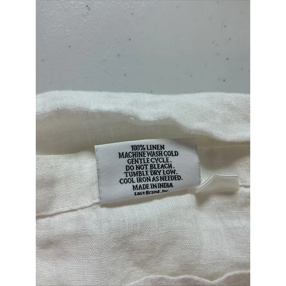 Quince Linen Top Sheet King Size White Bed sheet clean washed flat Sheet Only